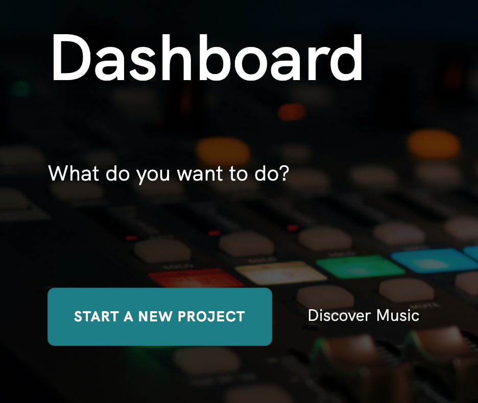 Start a Music Production Project